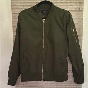 Olive Green Women’s Bomber Jacket